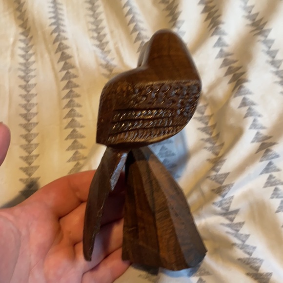 Wooden Toucan Bird Sculpture Decor Piece - Picture 3 of 5